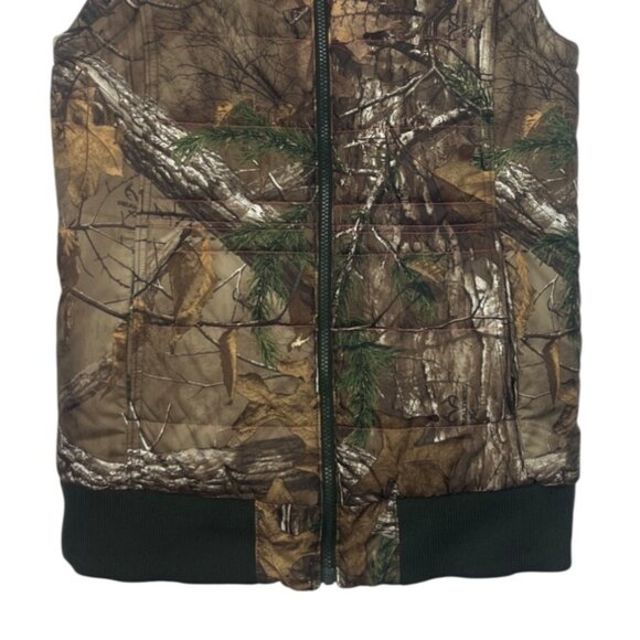 Under Armour Camo Insulated Vest Womens Medium Brown Hunting Outdoor - Picture 4 of 11